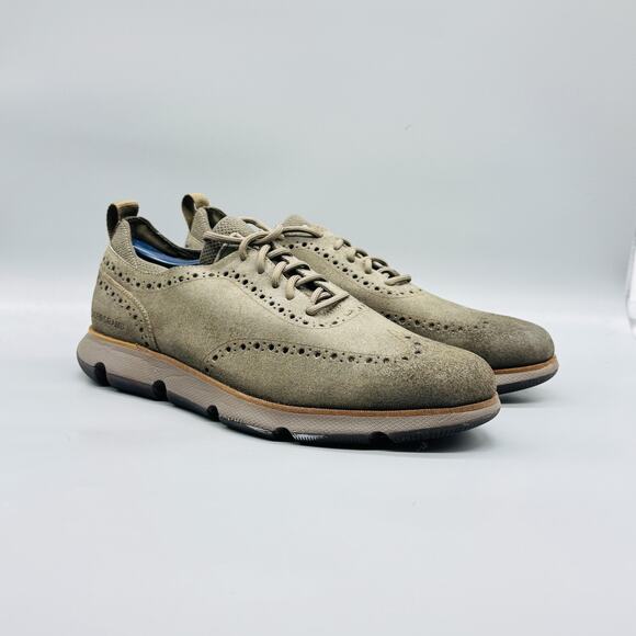 Cole Haan Shoes Mens 10.5 Green Suede Zerogrand Wingtip Oxford Sneakers Comfort main image 11